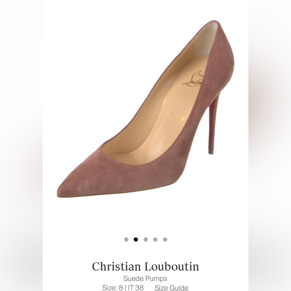 Louboutin Suede Kate 100 sz 38 - Picture 3 of 7